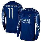 maillot fourth stadium psg jordan 2425 – manches longues avec flocage martens-van leer 11 Série | Maillots et Vêtements PSG Exclusifs sur PSG Shop