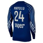 maillot fourth stadium psg jordan 2425 – manches longues avec flocage mayulu 24 Série | Maillots et Vêtements PSG Exclusifs sur PSG Shop
