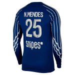 maillot fourth stadium psg jordan 2425 – manches longues avec flocage n.mendes 25 Série | Maillots et Vêtements PSG Exclusifs sur PSG Shop