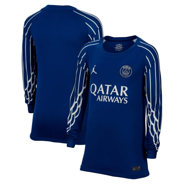 maillot fourth stadium psg jordan 2425 – manches longues – enfant Série | Maillots et Vêtements PSG Exclusifs sur PSG Shop