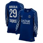 maillot fourth stadium psg jordan 2425 – manches longues – enfant avec flocage barcola 29 Série | Maillots et Vêtements PSG Exclusifs sur PSG Shop