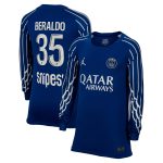 maillot fourth stadium psg jordan 2425 – manches longues – enfant avec flocage beraldo 35 Série | Maillots et Vêtements PSG Exclusifs sur PSG Shop
