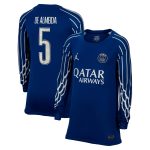 maillot fourth stadium psg jordan 2425 – manches longues – enfant avec flocage de almeida 5 Série | Maillots et Vêtements PSG Exclusifs sur PSG Shop