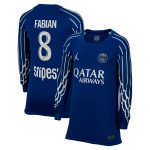maillot fourth stadium psg jordan 2425 – manches longues – enfant avec flocage fabian 8 Série | Maillots et Vêtements PSG Exclusifs sur PSG Shop