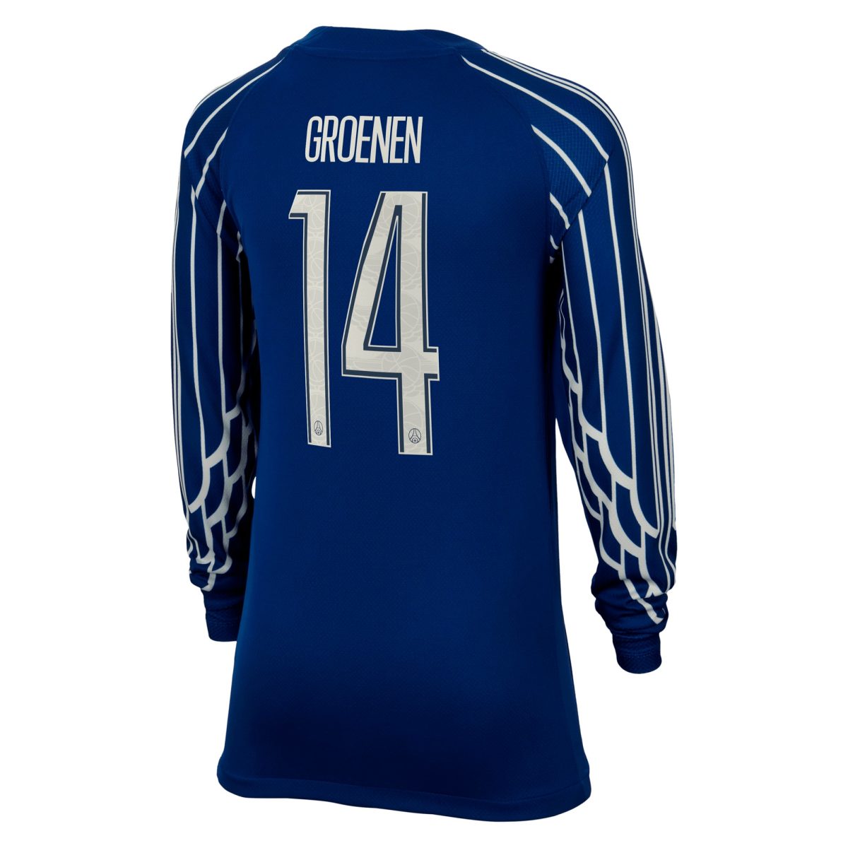 maillot fourth stadium psg jordan 2425 – manches longues – enfant avec flocage groenen 14 Série | Maillots et Vêtements PSG Exclusifs sur PSG Shop
