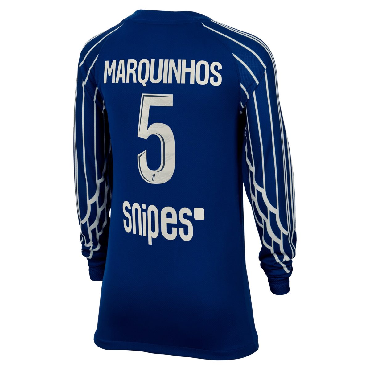 maillot fourth stadium psg jordan 2425 – manches longues – enfant avec flocage marquinhos 5 Série | Maillots et Vêtements PSG Exclusifs sur PSG Shop
