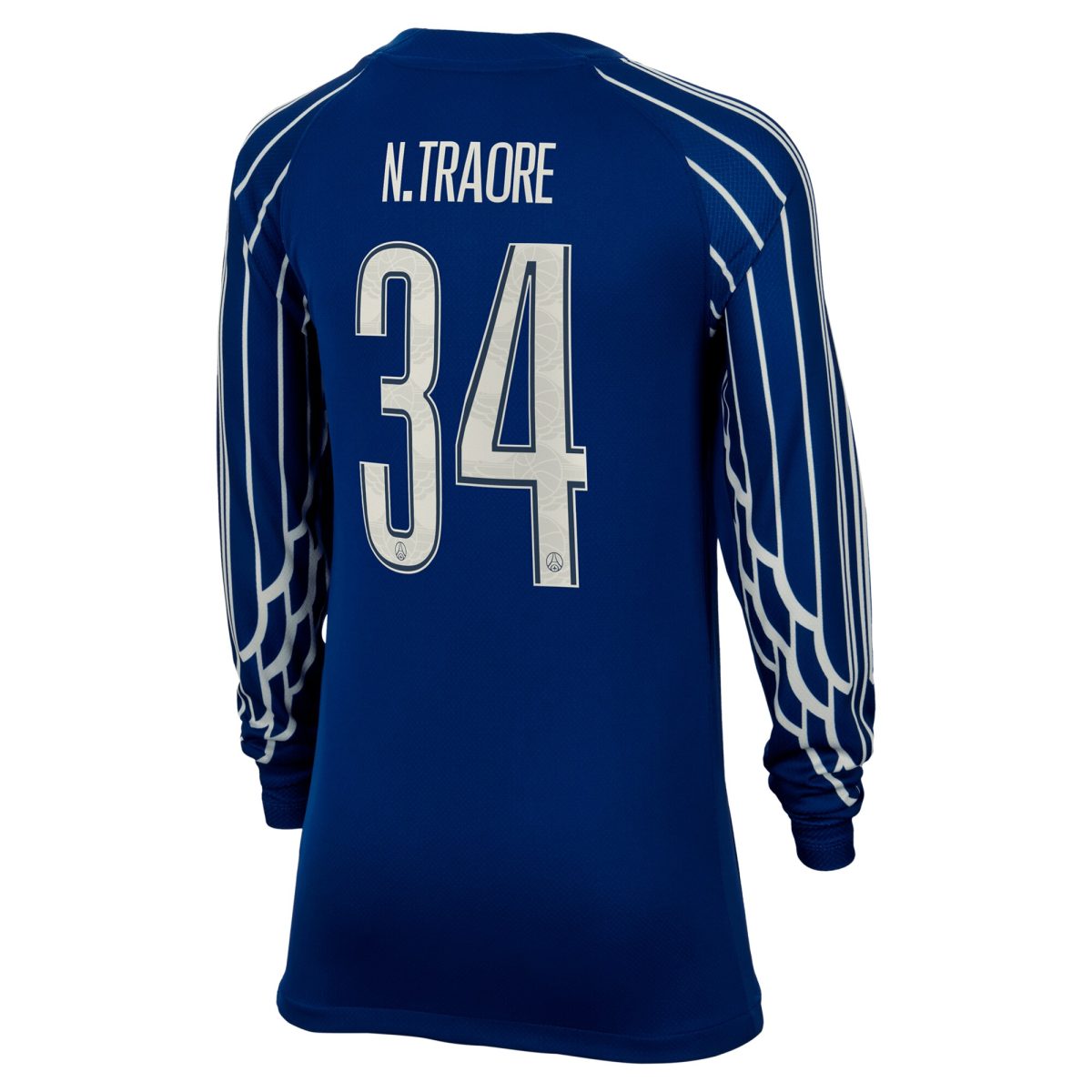 maillot fourth stadium psg jordan 2425 – manches longues – enfant avec flocage n.traore 34 Série | Maillots et Vêtements PSG Exclusifs sur PSG Shop