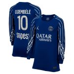 maillot fourth stadium psg jordan 2425 – manches longues – enfant avec flocage o.dembele 10 Série | Maillots et Vêtements PSG Exclusifs sur PSG Shop
