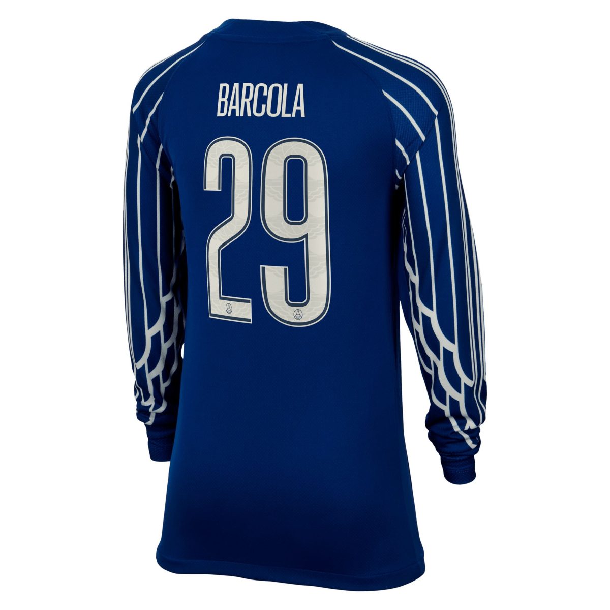 maillot fourth stadium psg jordan 2425 – manches longues – enfant – flocage coupe barcola 29 Série | Maillots et Vêtements PSG Exclusifs sur PSG Shop