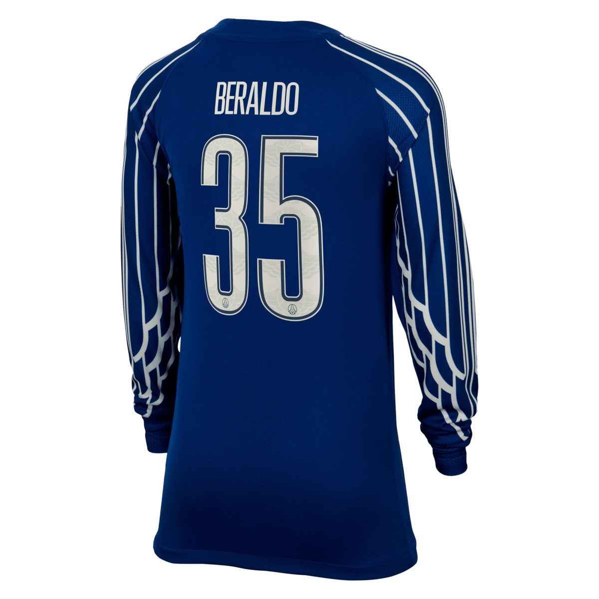 maillot fourth stadium psg jordan 2425 – manches longues – enfant – flocage coupe beraldo 35 Série | Maillots et Vêtements PSG Exclusifs sur PSG Shop