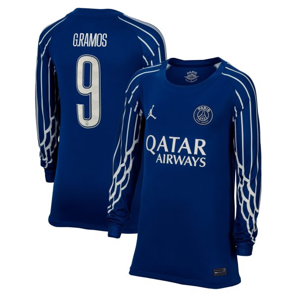 maillot fourth stadium psg jordan 2425 – manches longues – enfant – flocage coupe g.ramos 9 Série | Maillots et Vêtements PSG Exclusifs sur PSG Shop