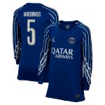 maillot fourth stadium psg jordan 2425 – manches longues – enfant – flocage coupe marquinhos 5 Série | Maillots et Vêtements PSG Exclusifs sur PSG Shop
