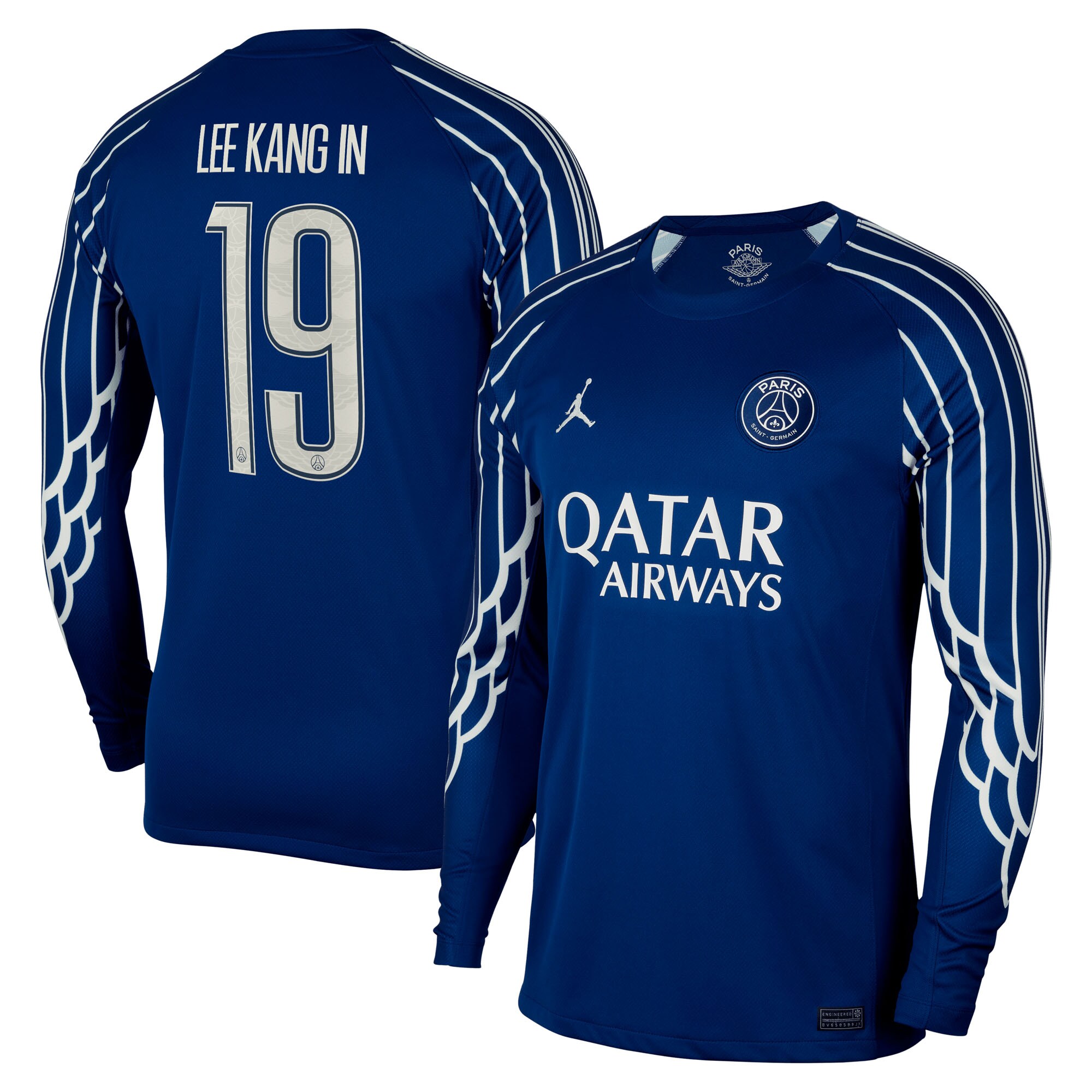 maillot fourth stadium psg jordan 2425 – manches longues – flocage coupe lee kang in 19 Série | Maillots et Vêtements PSG Exclusifs sur PSG Shop