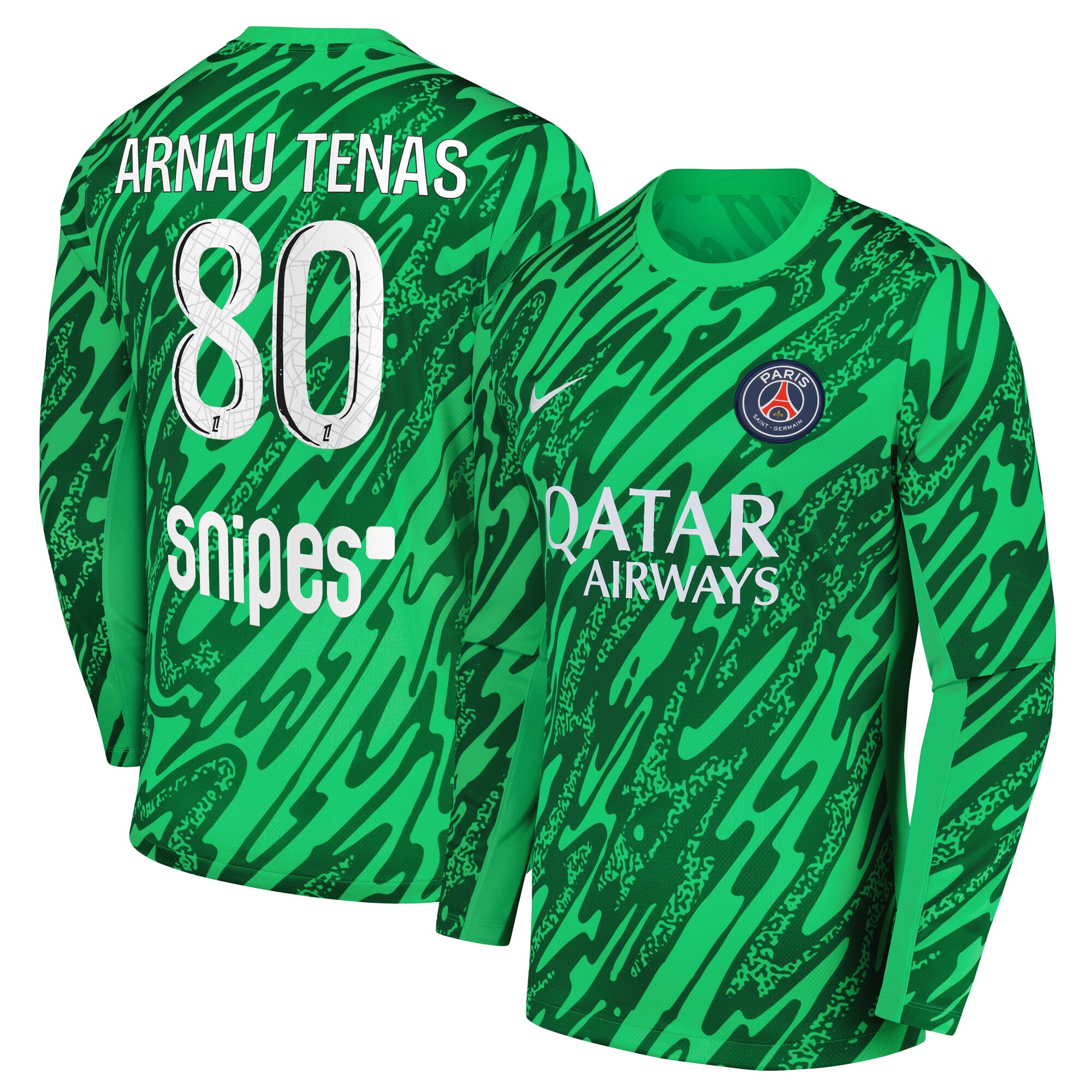 maillot gardien domicile psg nike 2425 avec flocage arnau tenas 80 Série | Maillots et Vêtements PSG Exclusifs sur PSG Shop