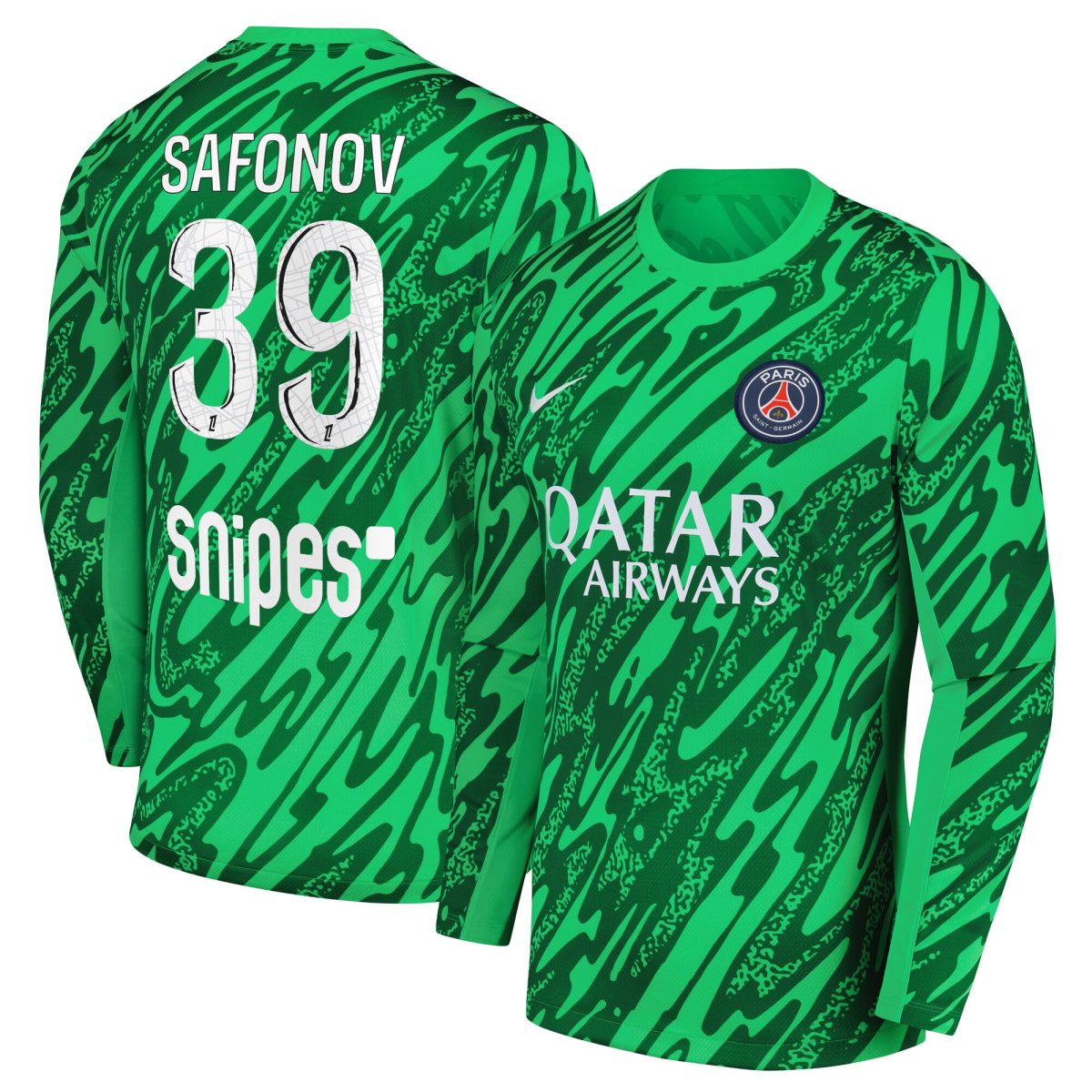 maillot gardien domicile psg nike 2425 avec flocage safonov 39 Série | Maillots et Vêtements PSG Exclusifs sur PSG Shop