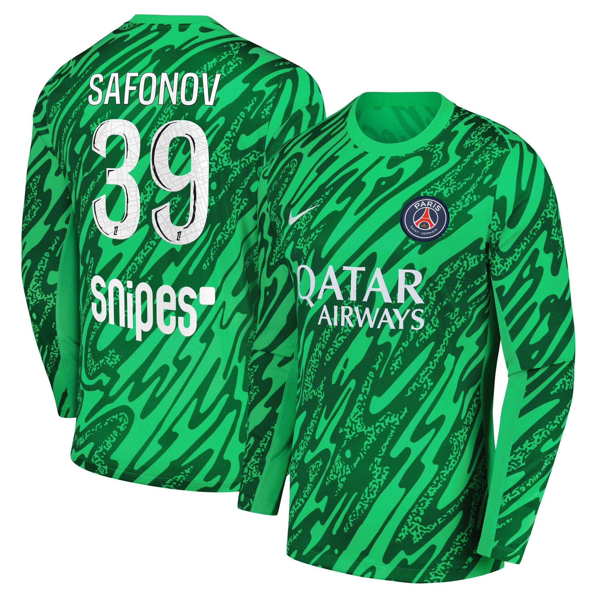 maillot gardien domicile psg nike 2425 avec flocage safonov 39 Série | Maillots et Vêtements PSG Exclusifs sur PSG Shop