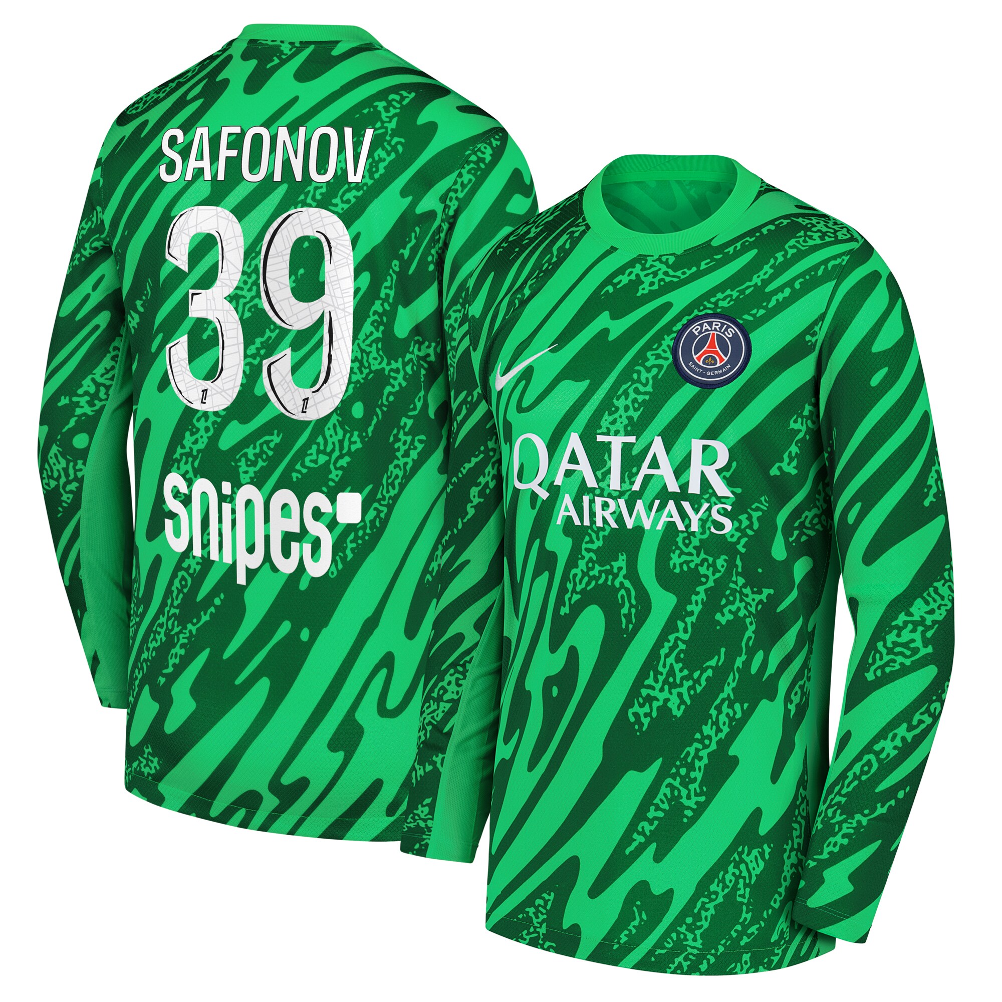 maillot gardien domicile psg nike 2425 – enfant avec flocage safonov 39 Série | Maillots et Vêtements PSG Exclusifs sur PSG Shop