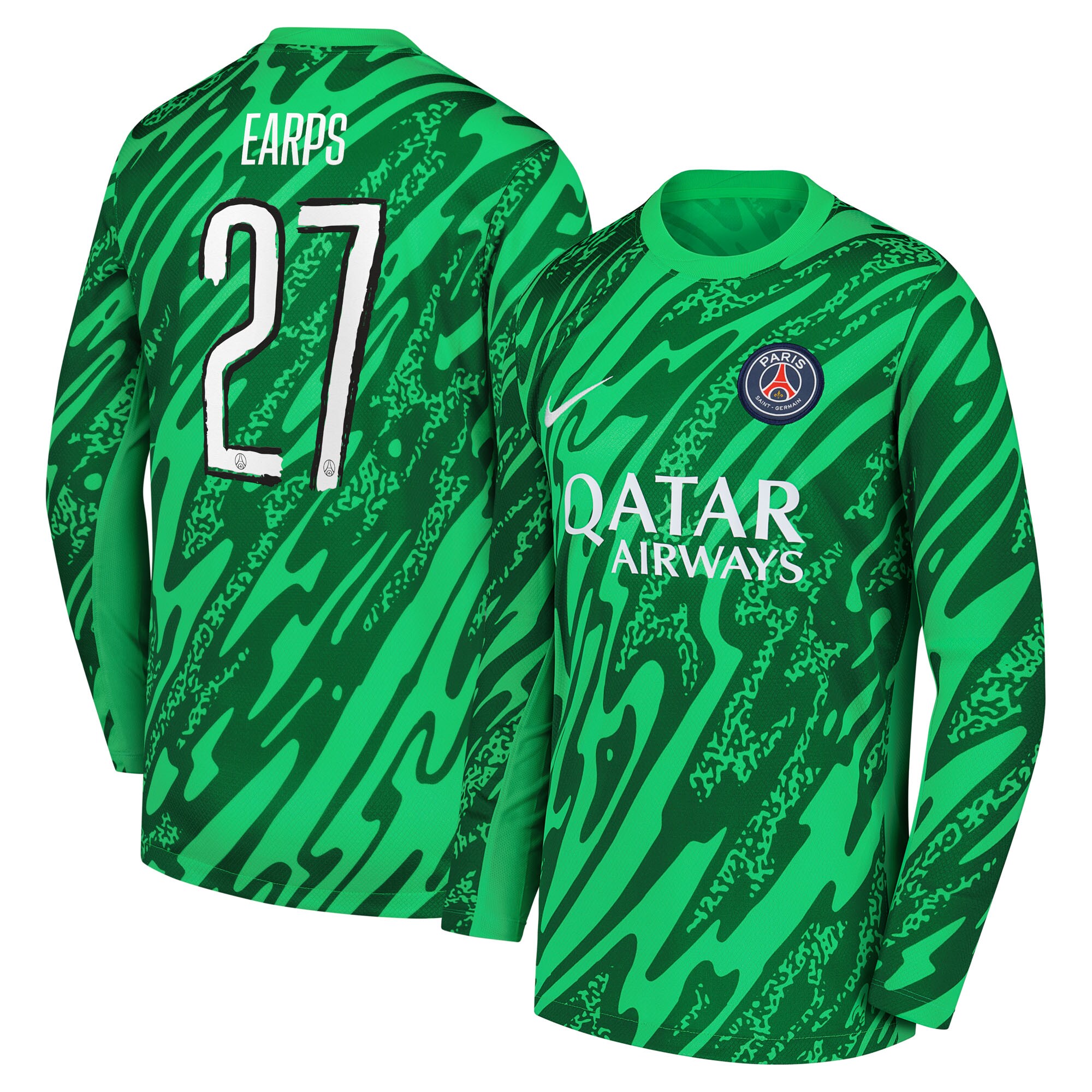 maillot gardien domicile psg nike 2425 – enfant – flocage coupe earps 27 Série | Maillots et Vêtements PSG Exclusifs sur PSG Shop
