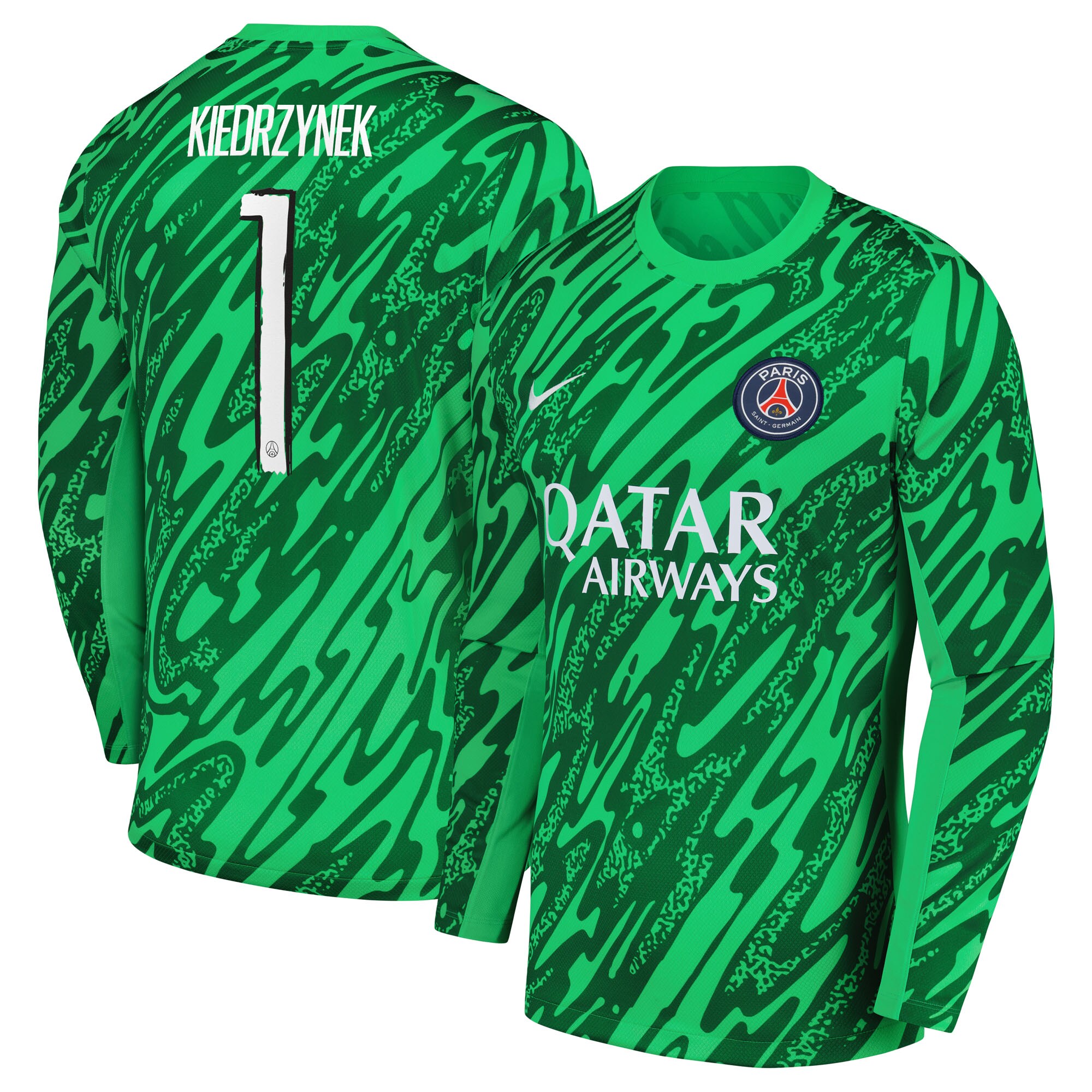 maillot gardien domicile psg nike 2425 – flocage coupe kiedrzynek 1 Série | Maillots et Vêtements PSG Exclusifs sur PSG Shop