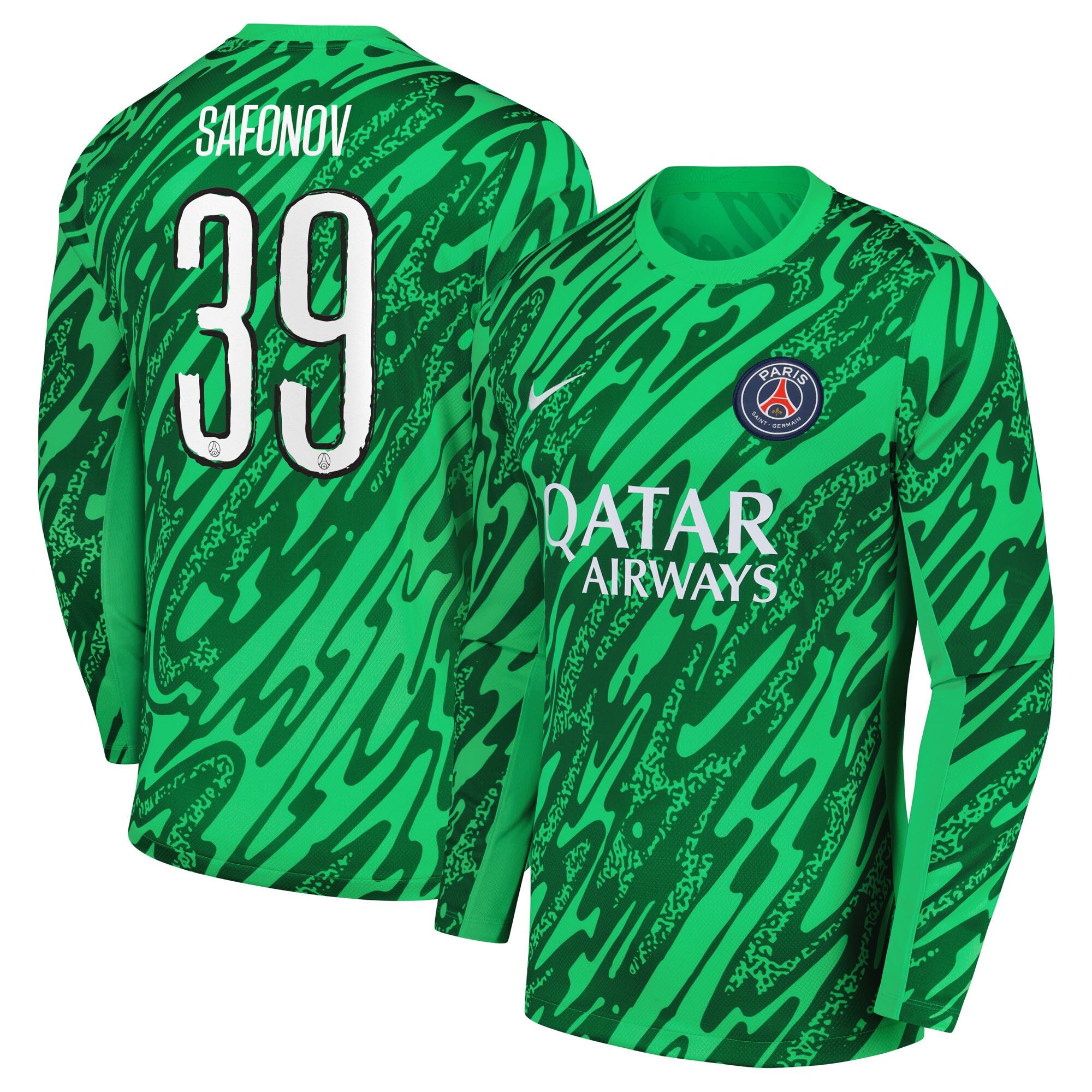 maillot gardien domicile psg nike 2425 – flocage coupe safonov 39 Série | Maillots et Vêtements PSG Exclusifs sur PSG Shop