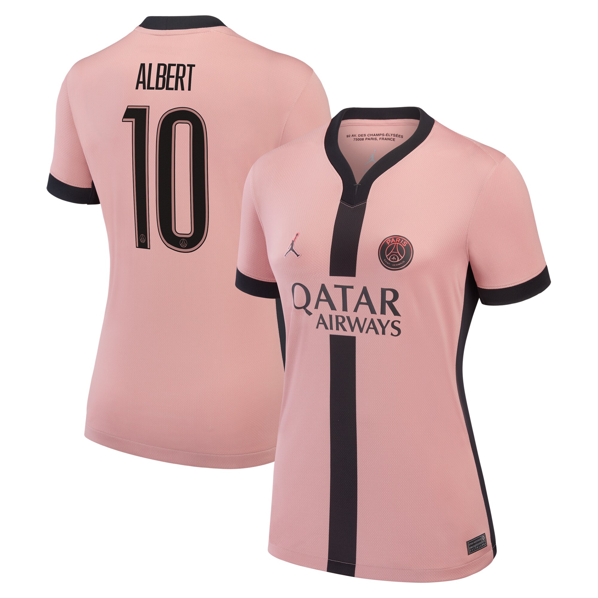 maillot psg jordan third stadium 2024-25 – femme avec flocage albert 10 Série | Maillots et Vêtements PSG Exclusifs sur PSG Shop