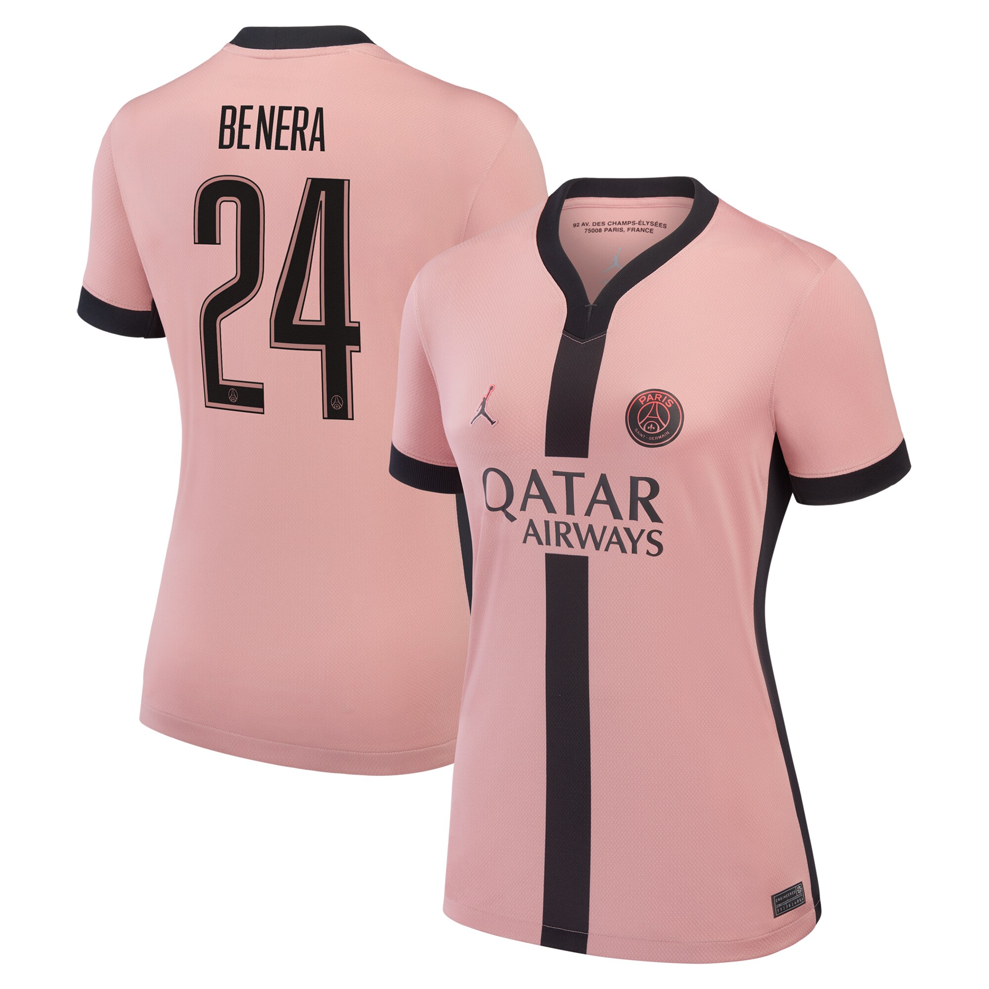 maillot psg jordan third stadium 2024-25 – femme avec flocage benera 24 Série | Maillots et Vêtements PSG Exclusifs sur PSG Shop