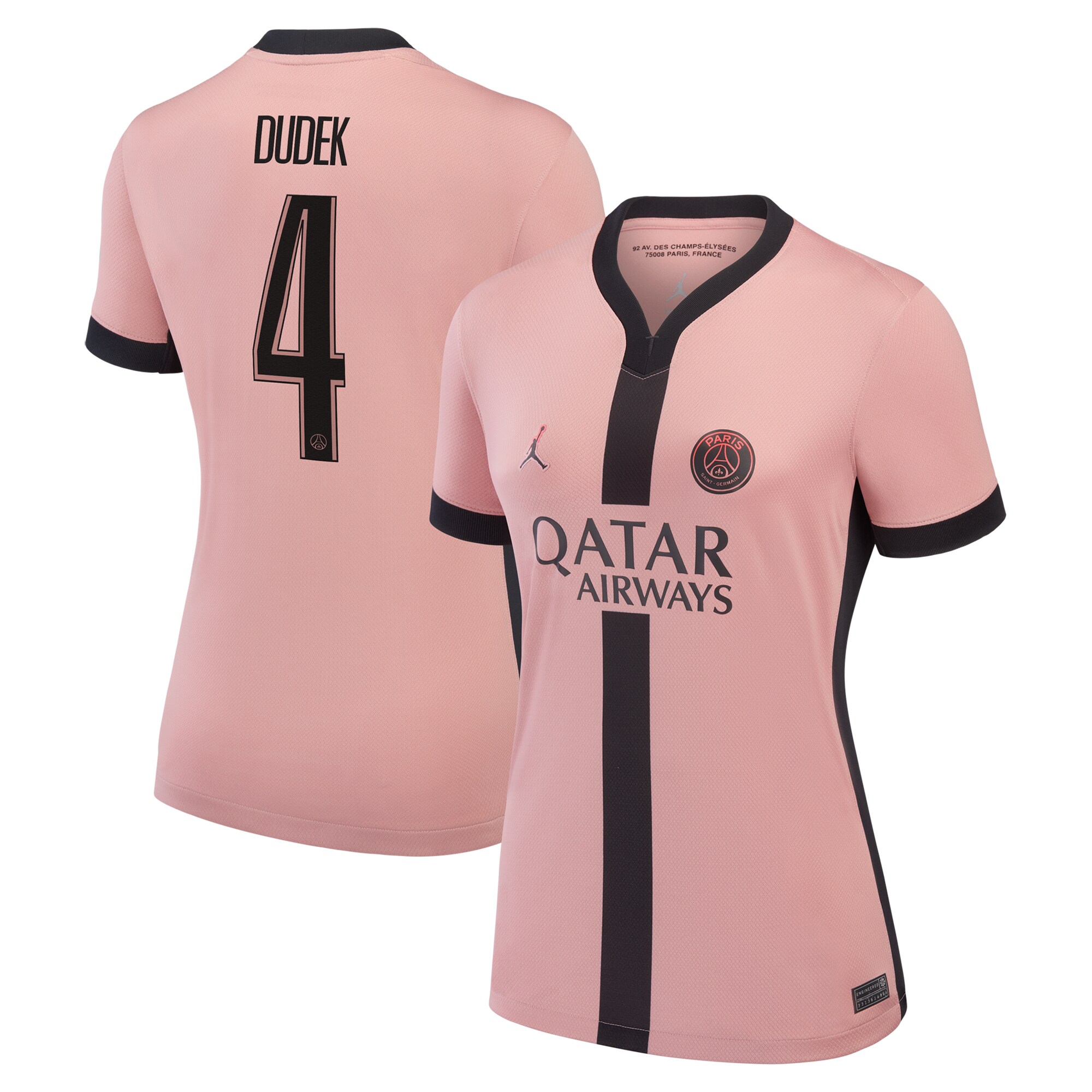 maillot psg jordan third stadium 2024-25 – femme avec flocage dudek 4 Série | Maillots et Vêtements PSG Exclusifs sur PSG Shop