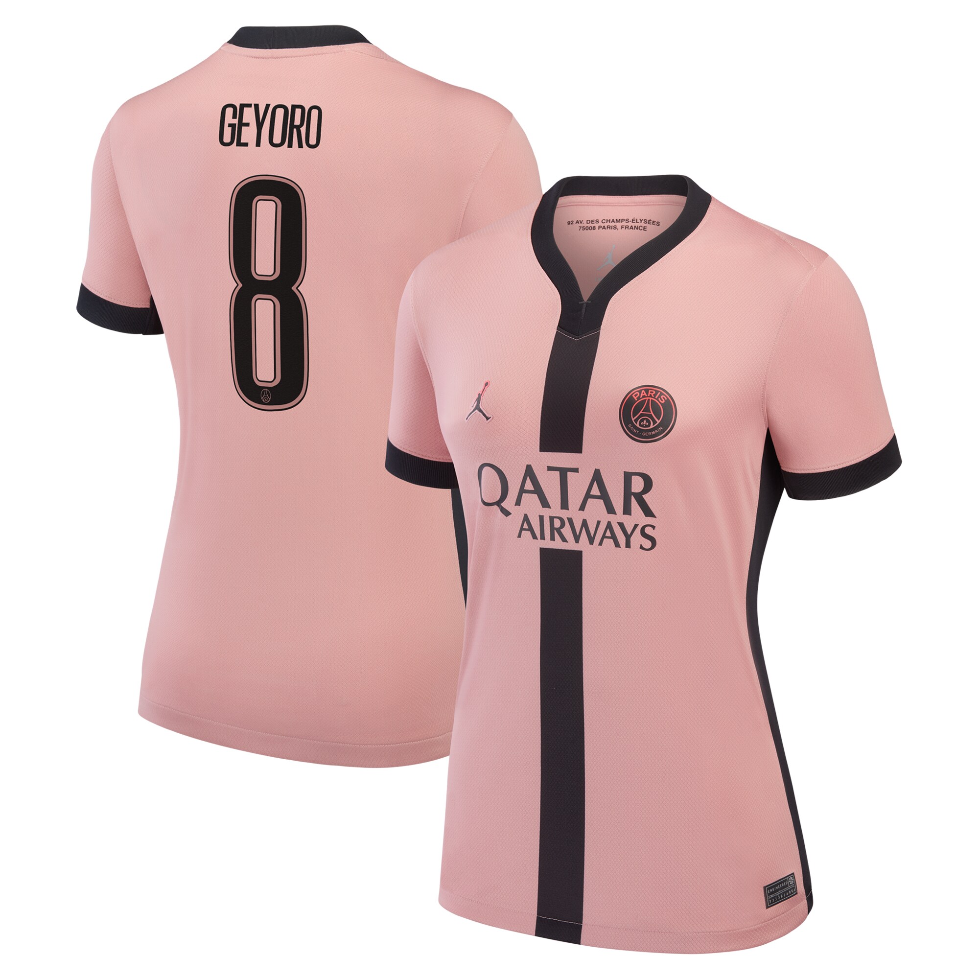 maillot psg jordan third stadium 2024-25 – femme avec flocage geyoro 8 Série | Maillots et Vêtements PSG Exclusifs sur PSG Shop
