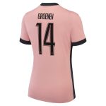 maillot psg jordan third stadium 2024-25 – femme avec flocage groenen 14 Série | Maillots et Vêtements PSG Exclusifs sur PSG Shop