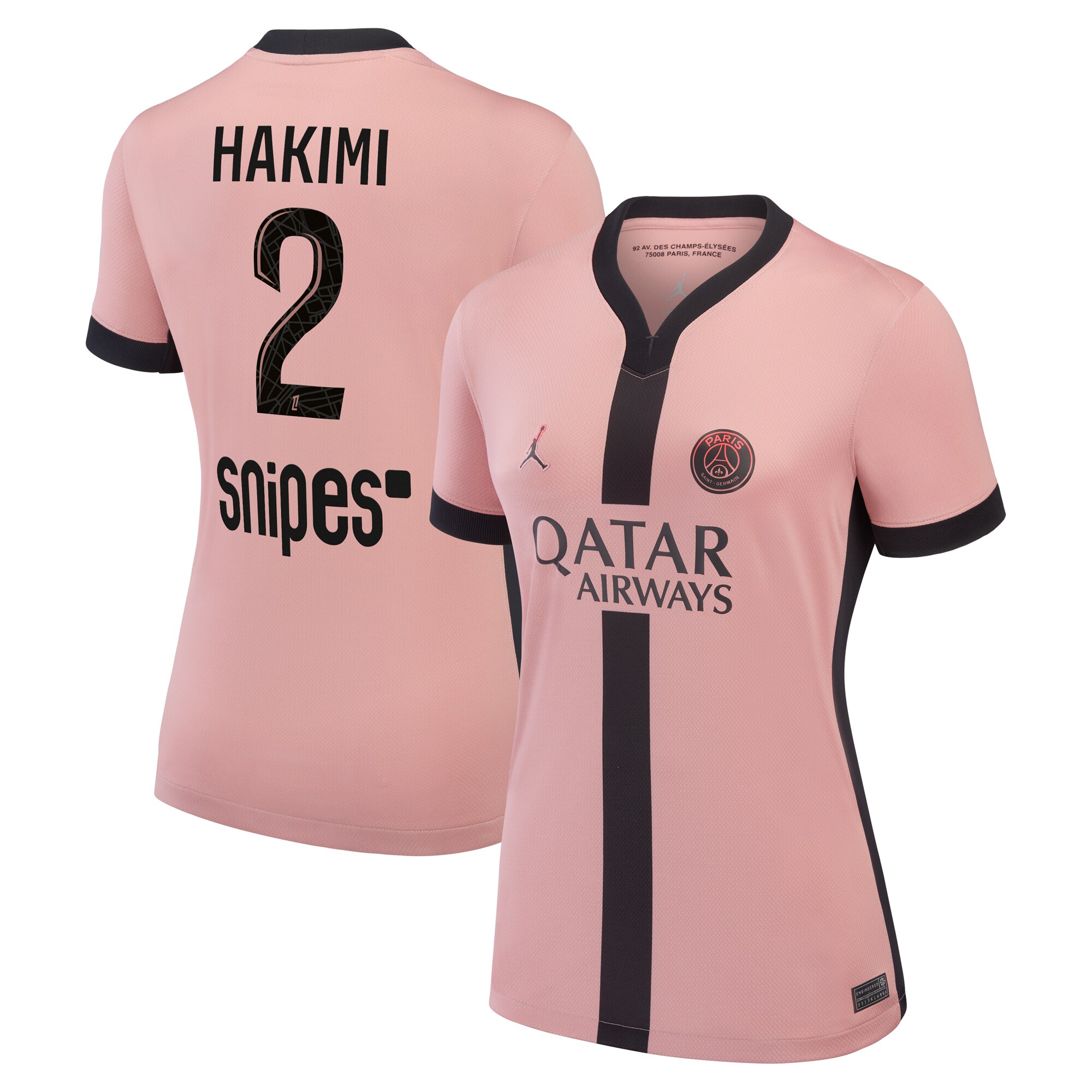 maillot psg jordan third stadium 2024-25 – femme avec flocage hakimi 2 Série | Maillots et Vêtements PSG Exclusifs sur PSG Shop