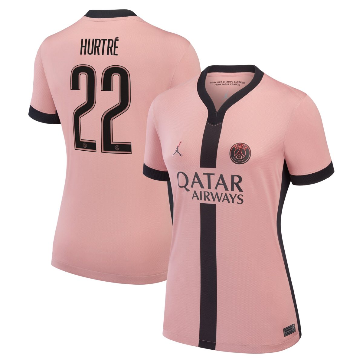 maillot psg jordan third stadium 2024-25 – femme avec flocage hurtre 22 Série | Maillots et Vêtements PSG Exclusifs sur PSG Shop