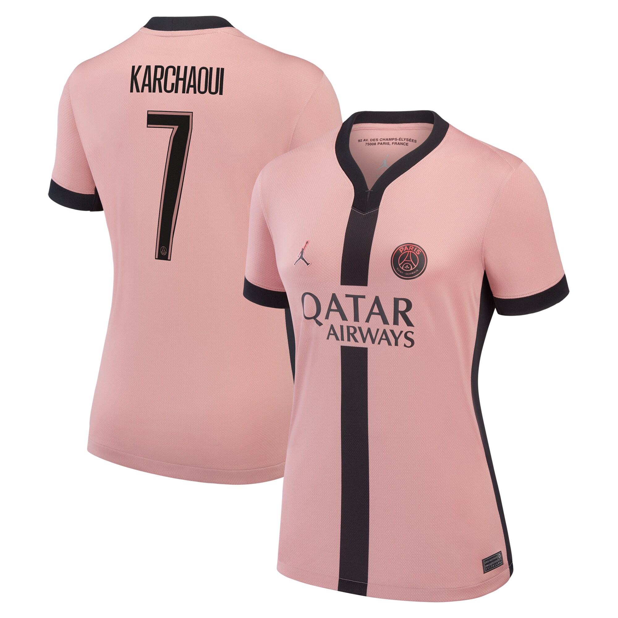 maillot psg jordan third stadium 2024-25 – femme avec flocage karchaoui 7 Série | Maillots et Vêtements PSG Exclusifs sur PSG Shop