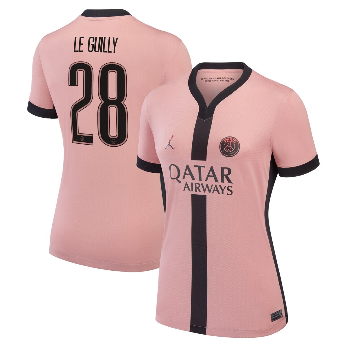 maillot psg jordan third stadium 2024-25 – femme avec flocage le guilly 28 Série | Maillots et Vêtements PSG Exclusifs sur PSG Shop