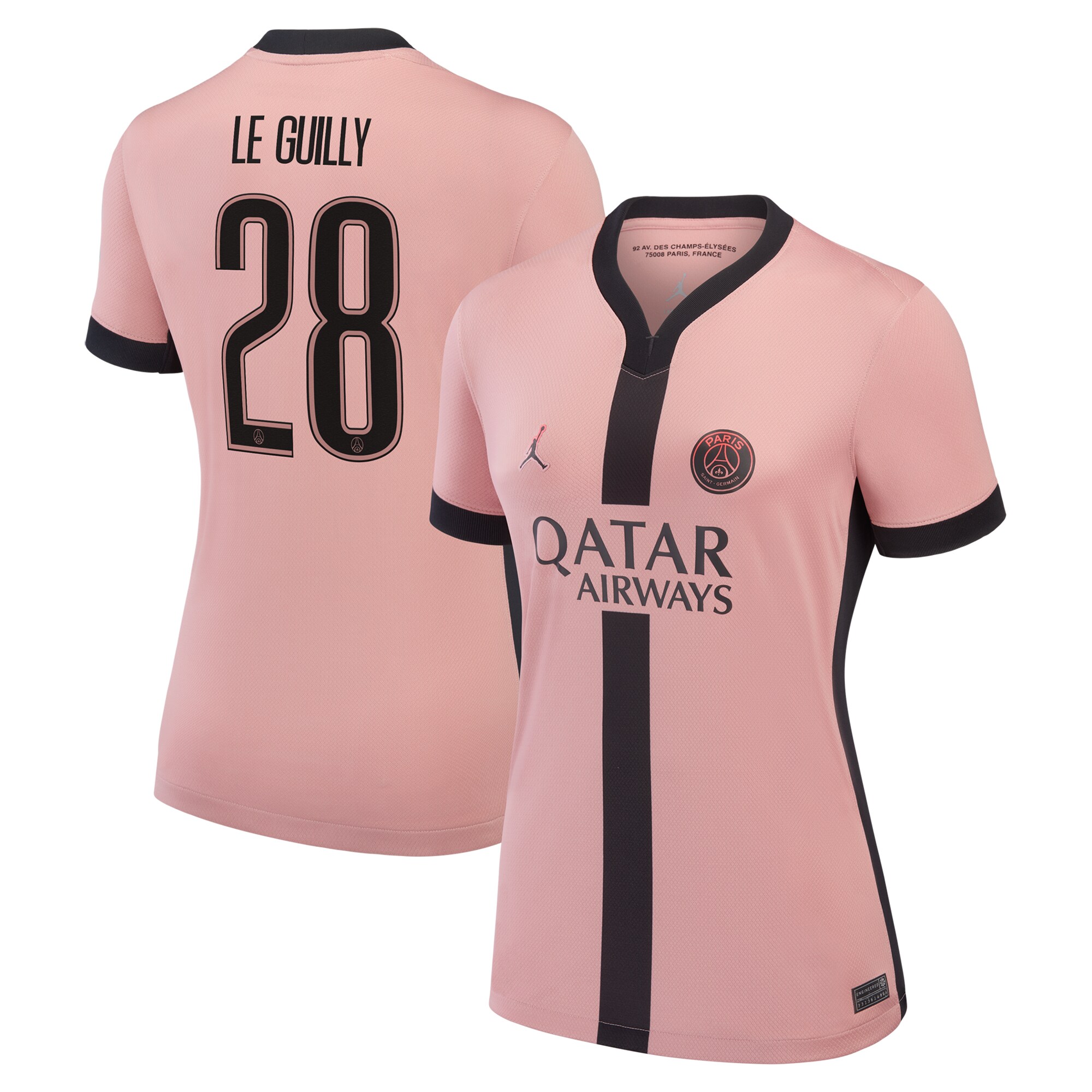 maillot psg jordan third stadium 2024-25 – femme avec flocage le guilly 28 Série | Maillots et Vêtements PSG Exclusifs sur PSG Shop