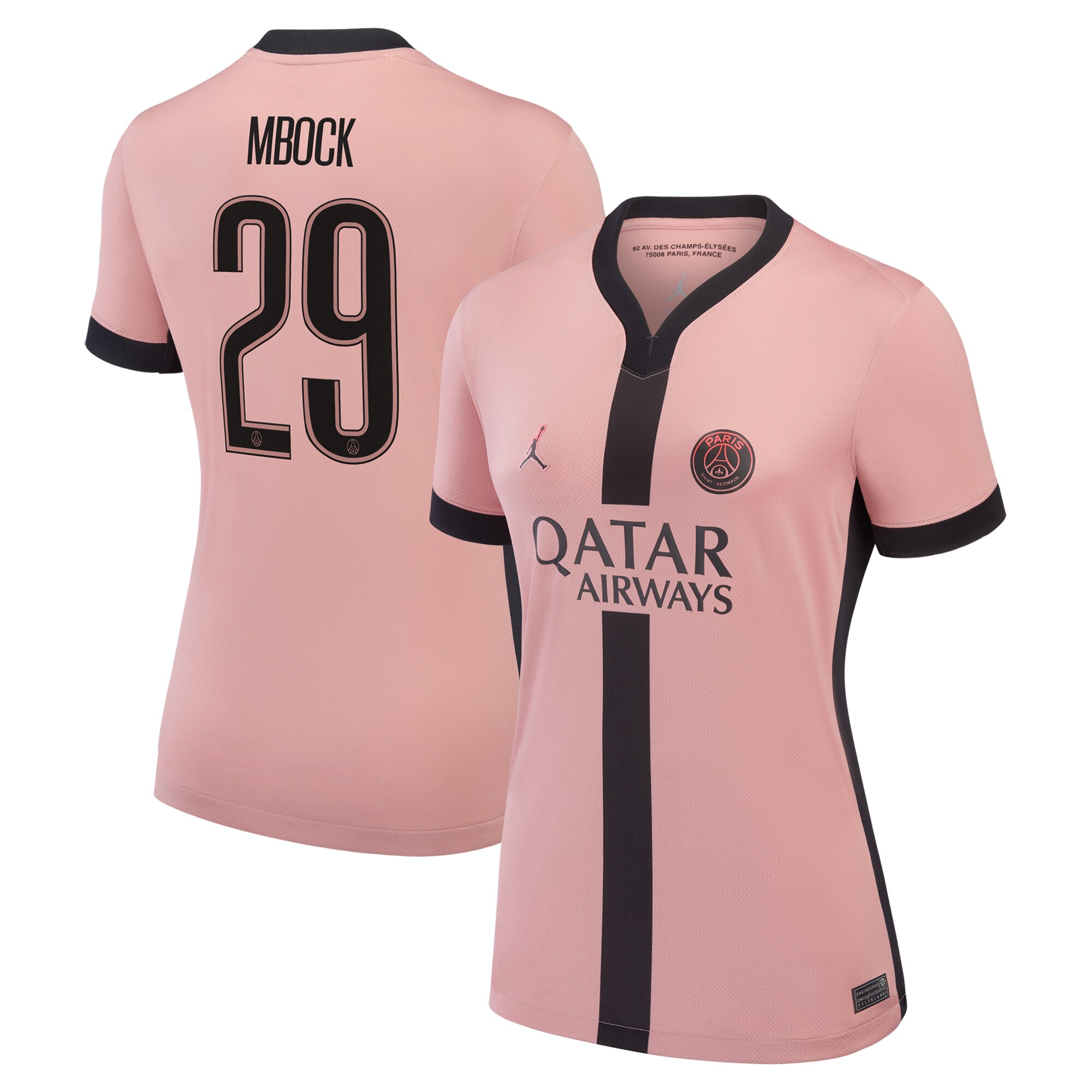maillot psg jordan third stadium 2024-25 – femme avec flocage mbock 29 Série | Maillots et Vêtements PSG Exclusifs sur PSG Shop