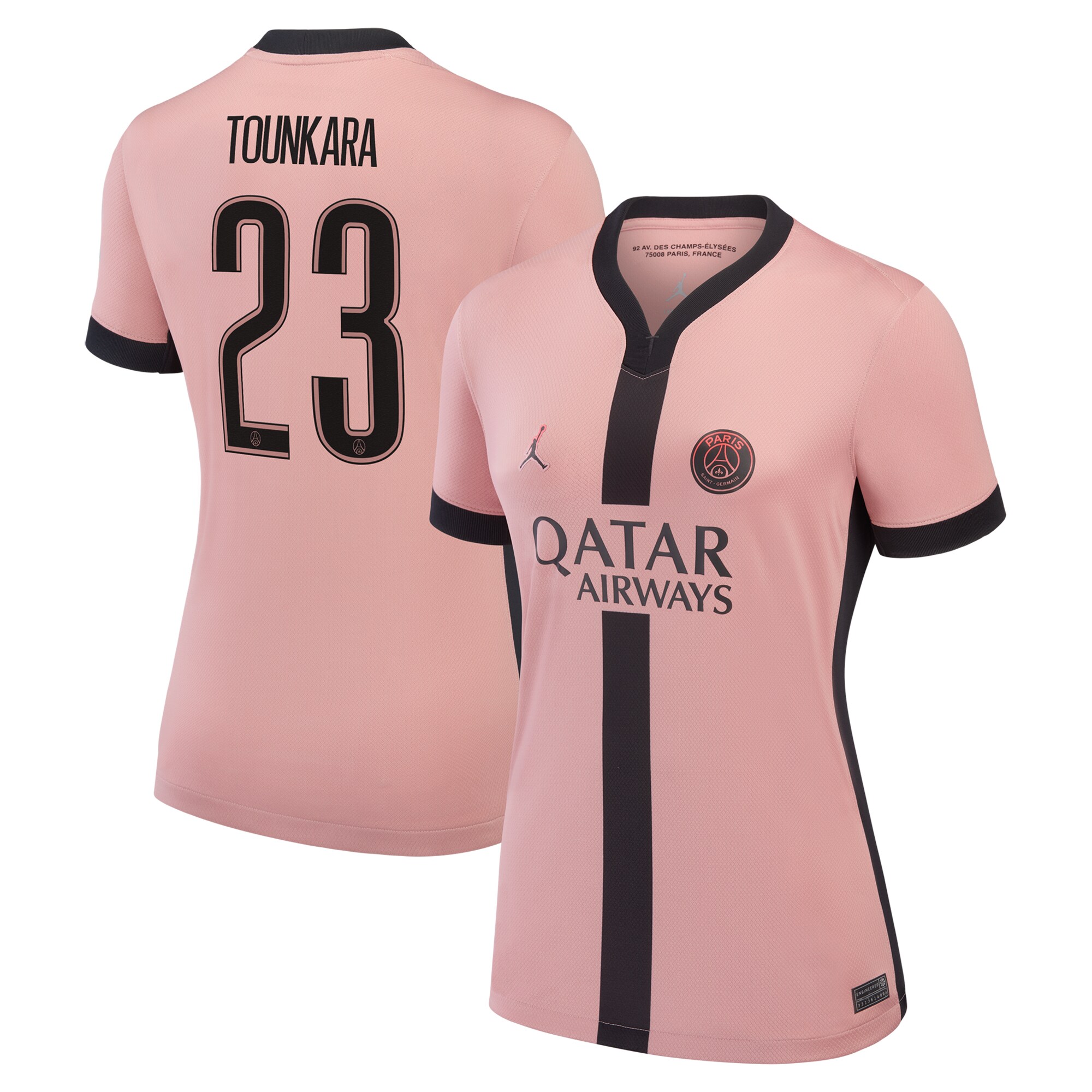 maillot psg jordan third stadium 2024-25 – femme avec flocage tounkara 23 Série | Maillots et Vêtements PSG Exclusifs sur PSG Shop