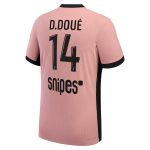 maillot third match psg jordan dri-fit adv 2425 avec flocage d.doue 14 Série | Maillots et Vêtements PSG Exclusifs sur PSG Shop