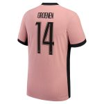 maillot third match psg jordan dri-fit adv 2425 avec flocage groenen 14 Série | Maillots et Vêtements PSG Exclusifs sur PSG Shop