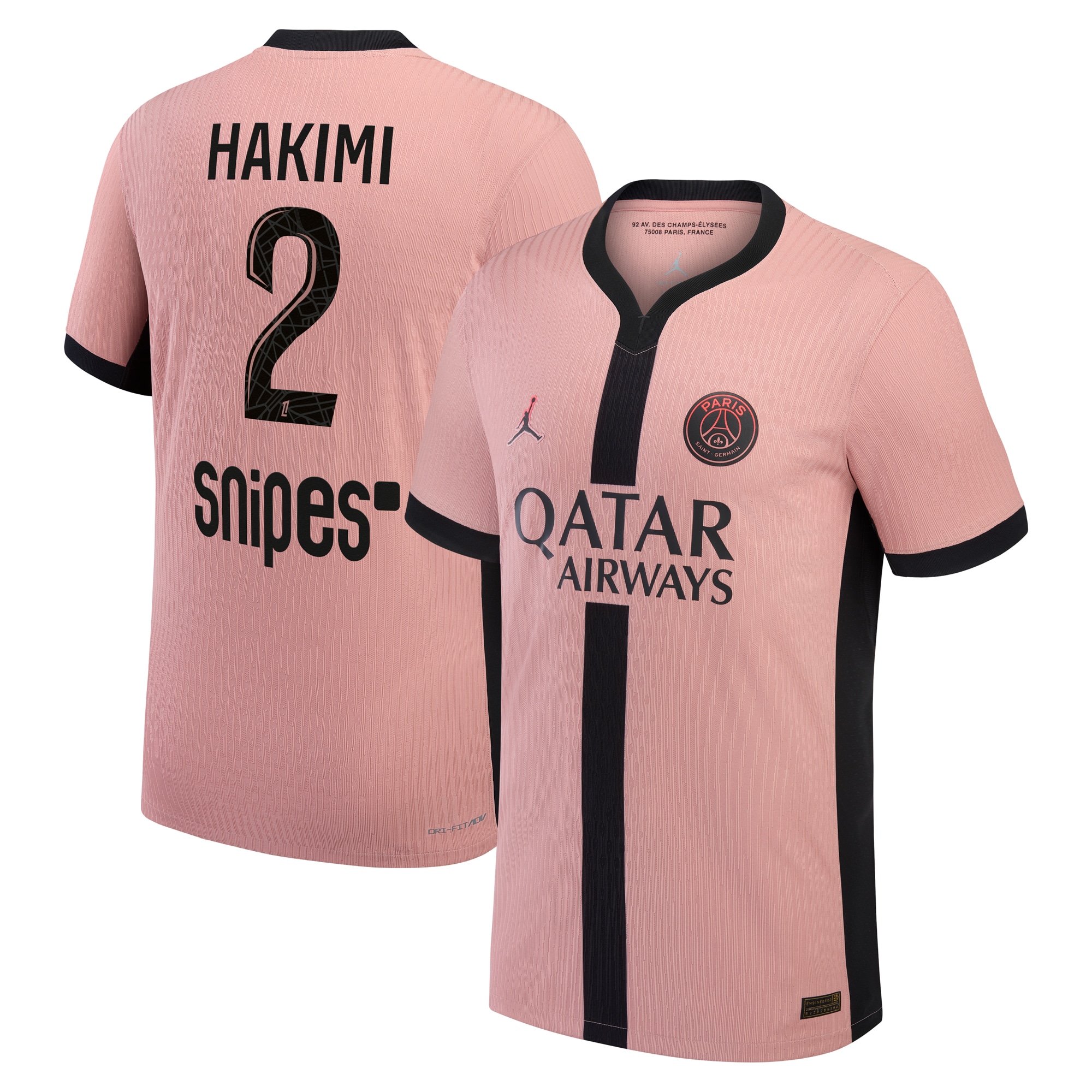 maillot third match psg jordan dri-fit adv 2425 avec flocage hakimi 2 Série | Maillots et Vêtements PSG Exclusifs sur PSG Shop