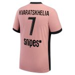 maillot third match psg jordan dri-fit adv 2425 avec flocage kvaratskhelia 7 Série | Maillots et Vêtements PSG Exclusifs sur PSG Shop