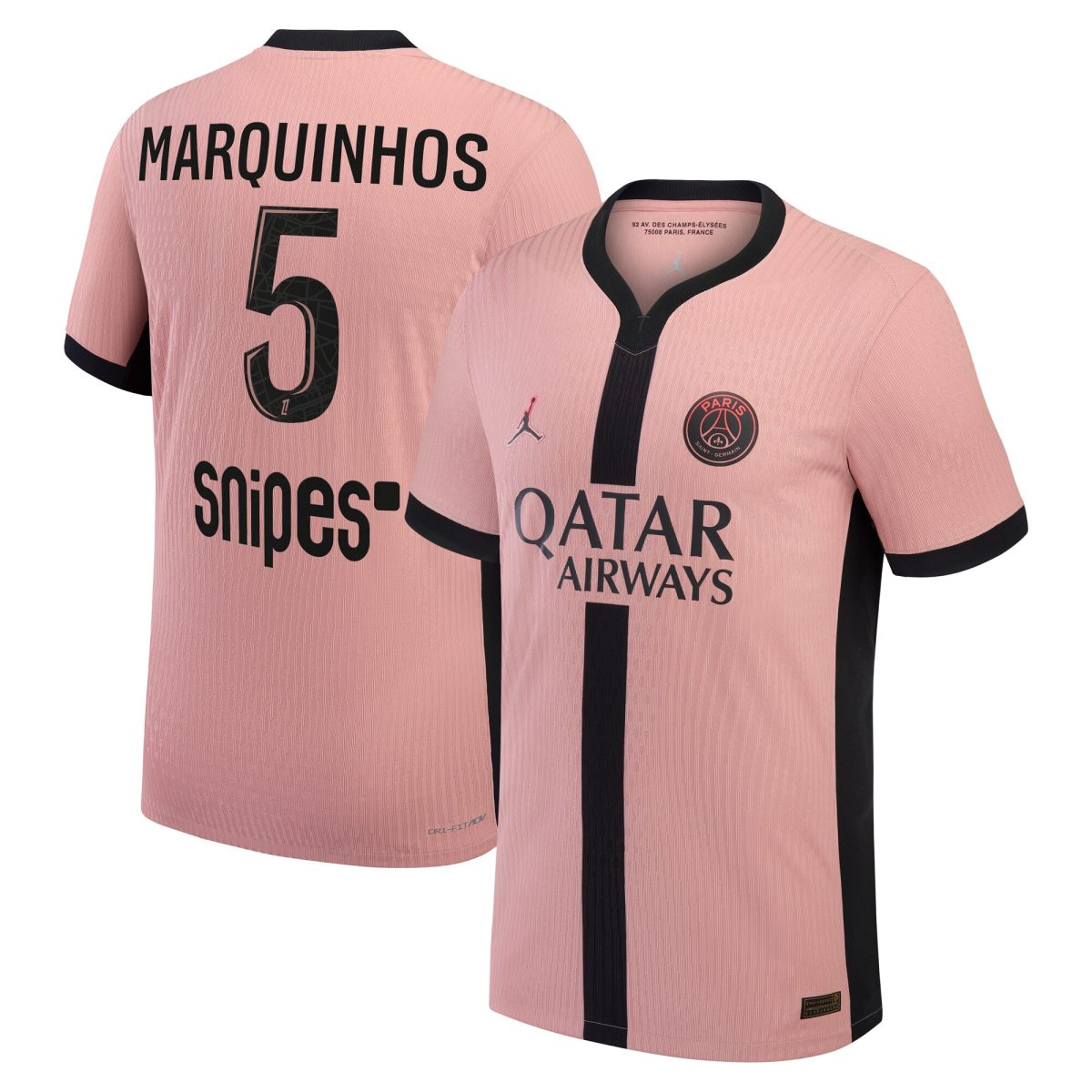 maillot third match psg jordan dri-fit adv 2425 avec flocage marquinhos 5 Série | Maillots et Vêtements PSG Exclusifs sur PSG Shop