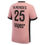 maillot third match psg jordan dri-fit adv 2425 avec flocage n.mendes 25 Série | Maillots et Vêtements PSG Exclusifs sur PSG Shop