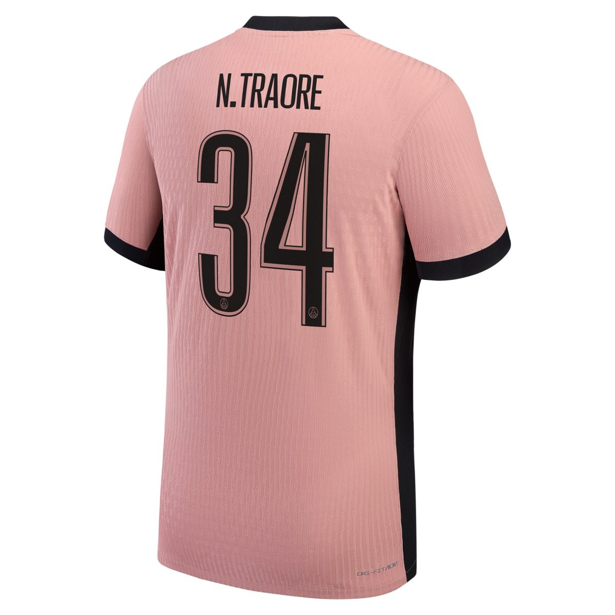 maillot third match psg jordan dri-fit adv 2425 avec flocage n.traore 34 Série | Maillots et Vêtements PSG Exclusifs sur PSG Shop