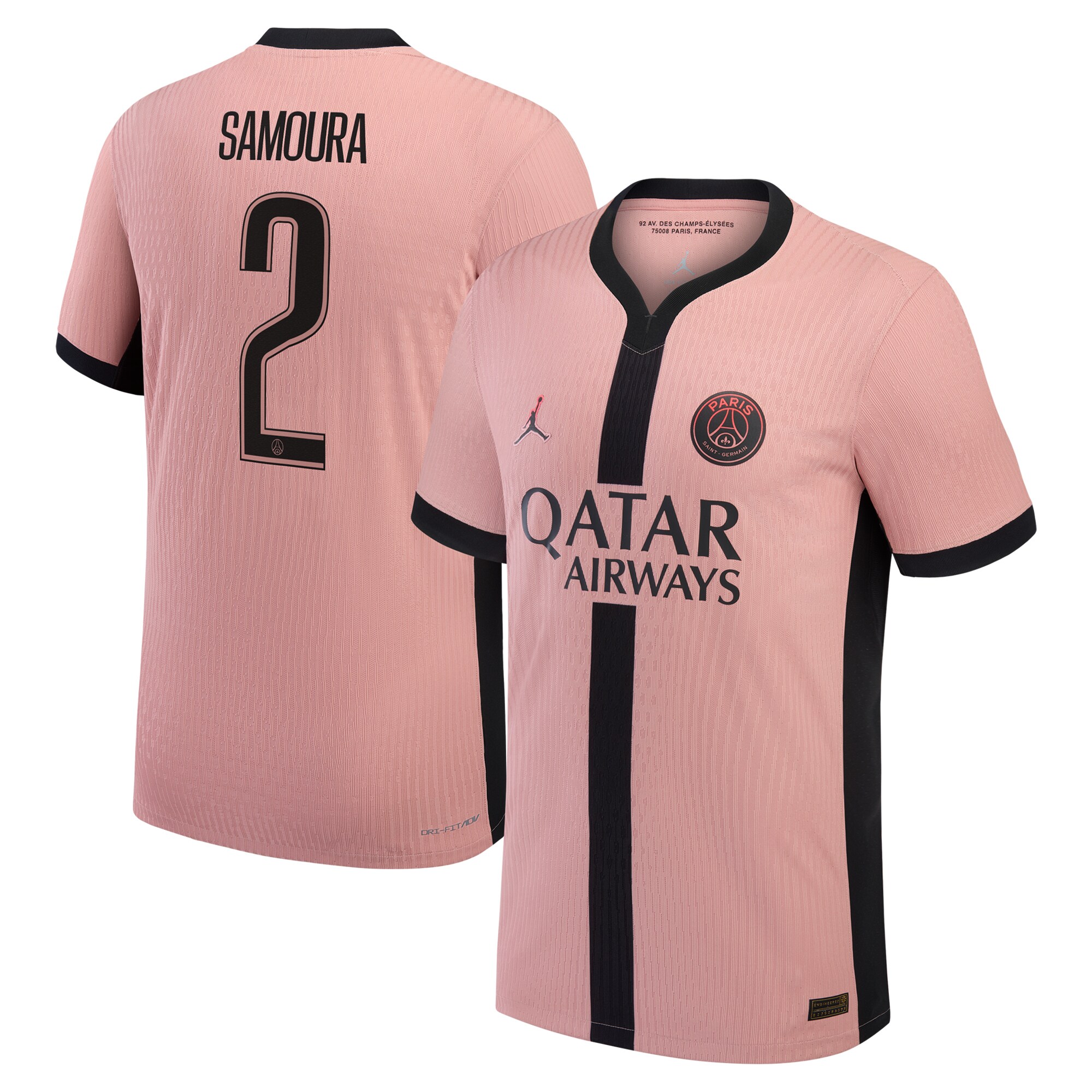 maillot third match psg jordan dri-fit adv 2425 avec flocage samoura 2 Série | Maillots et Vêtements PSG Exclusifs sur PSG Shop