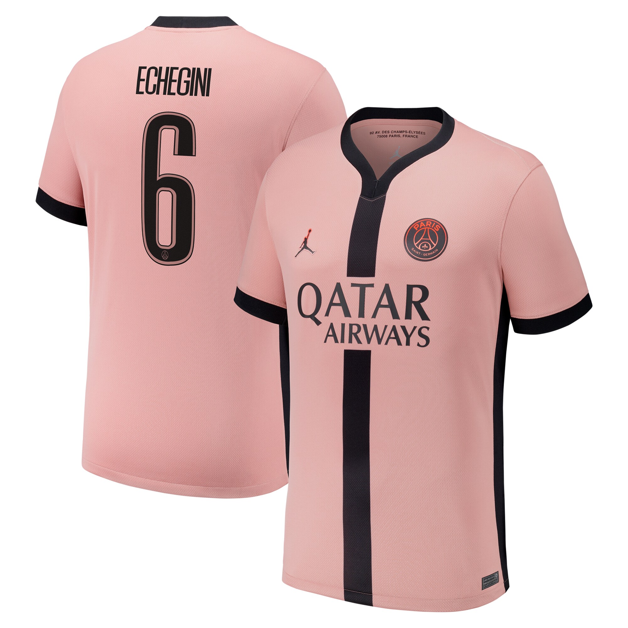 maillot third stadium psg jordan 2425 avec flocage echegini 6 Série | Maillots et Vêtements PSG Exclusifs sur PSG Shop