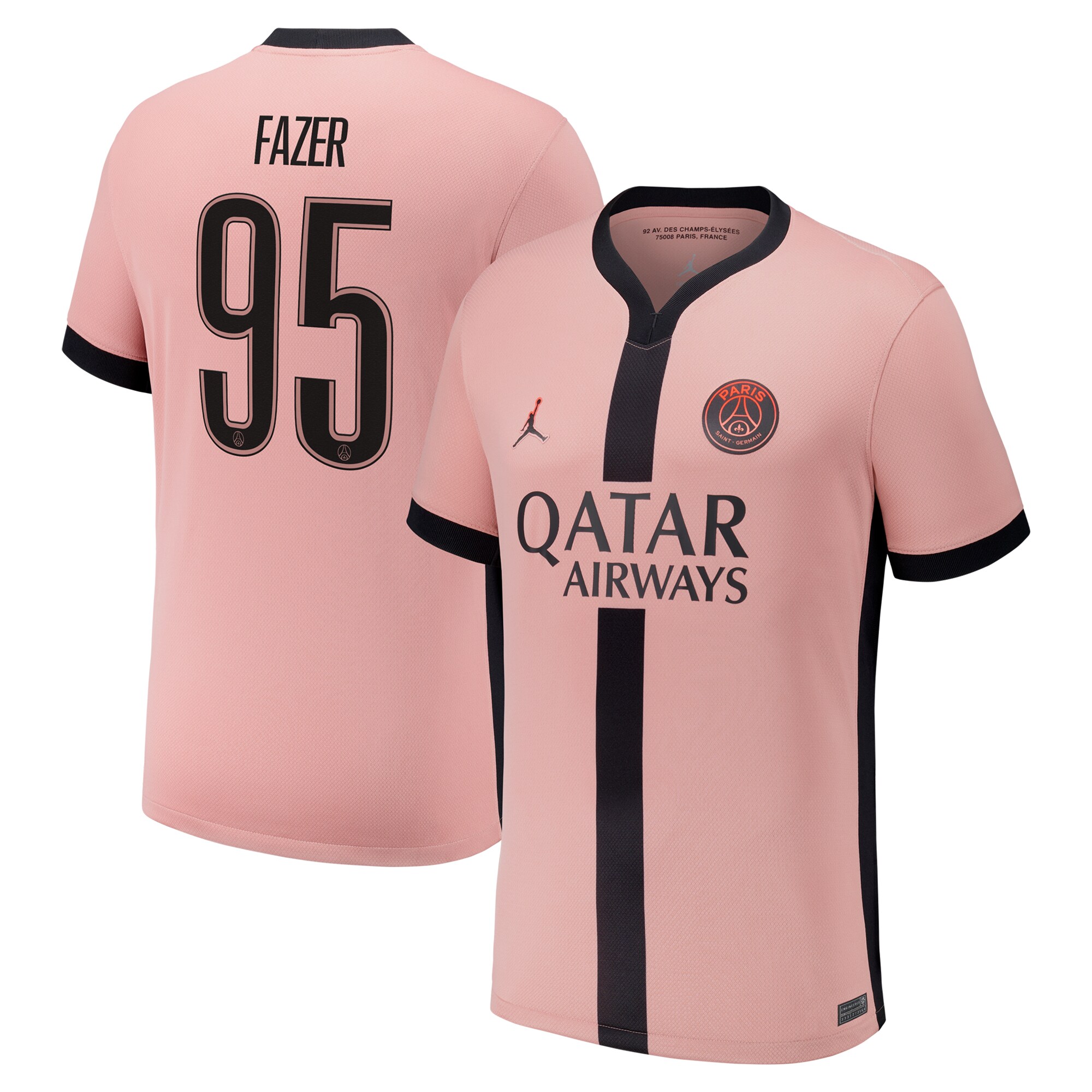 maillot third stadium psg jordan 2425 avec flocage fazer 95 Série | Maillots et Vêtements PSG Exclusifs sur PSG Shop