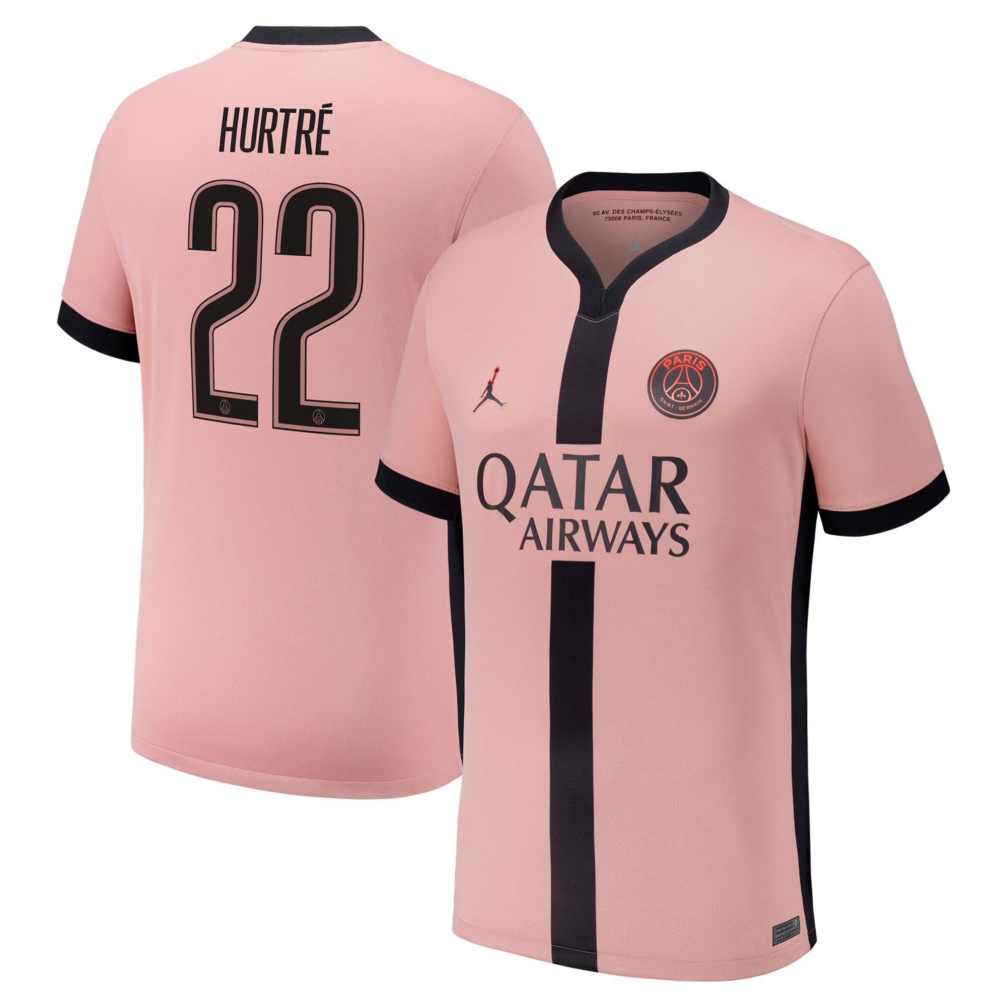 maillot third stadium psg jordan 2425 avec flocage hurtre 22 Série | Maillots et Vêtements PSG Exclusifs sur PSG Shop