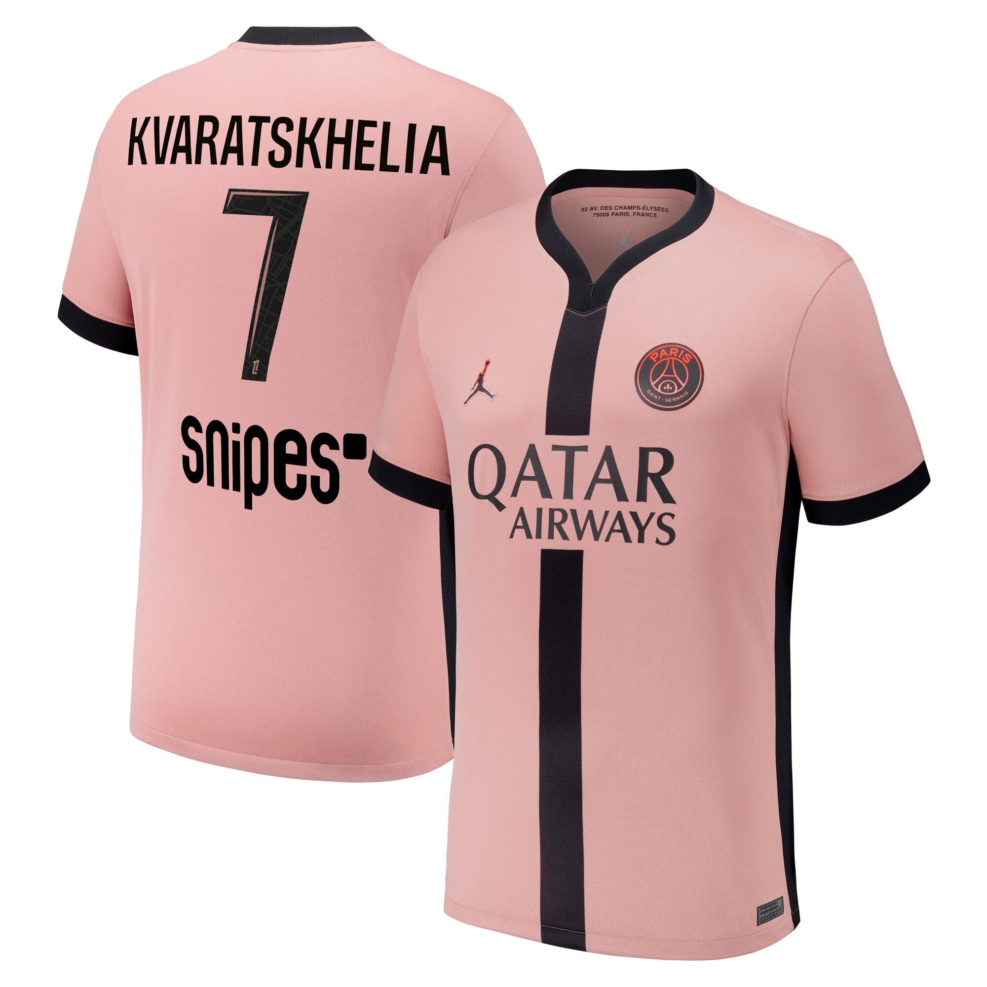 maillot third stadium psg jordan 2425 avec flocage kvaratskhelia 7 Série | Maillots et Vêtements PSG Exclusifs sur PSG Shop