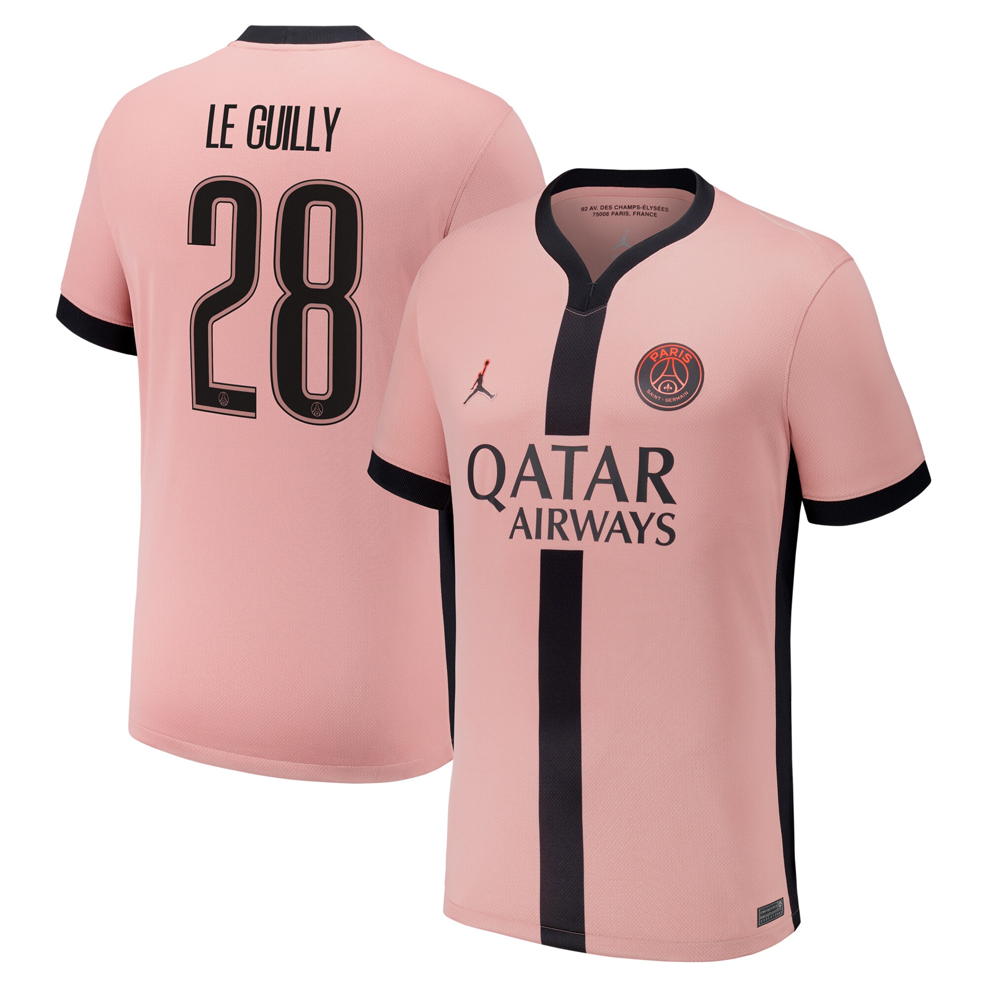 maillot third stadium psg jordan 2425 avec flocage le guilly 28 Série | Maillots et Vêtements PSG Exclusifs sur PSG Shop