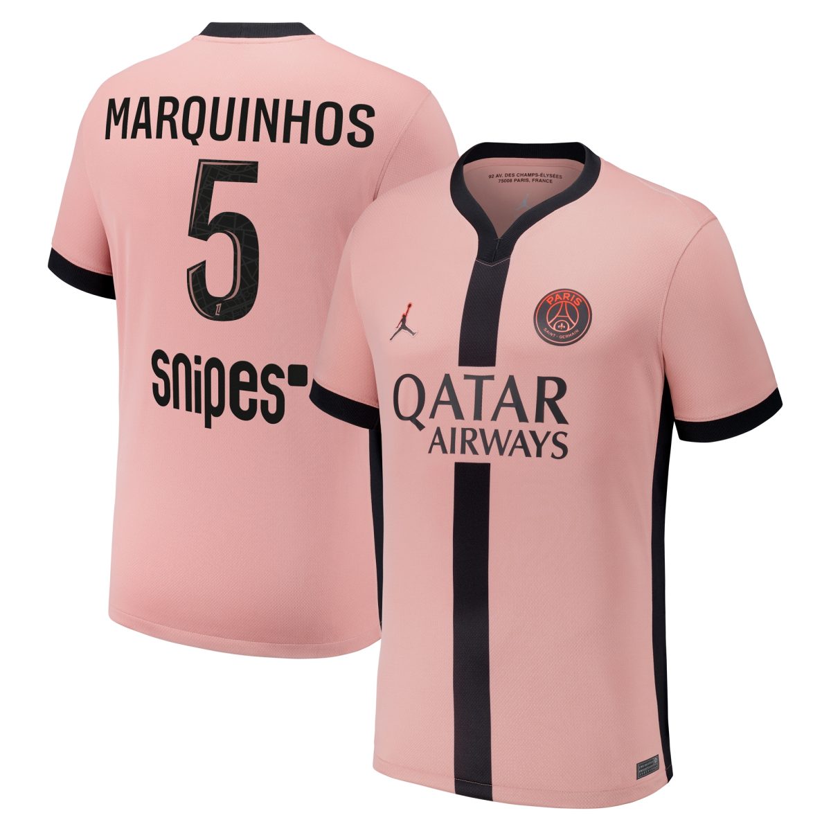 maillot third stadium psg jordan 2425 avec flocage marquinhos 5 Série | Maillots et Vêtements PSG Exclusifs sur PSG Shop